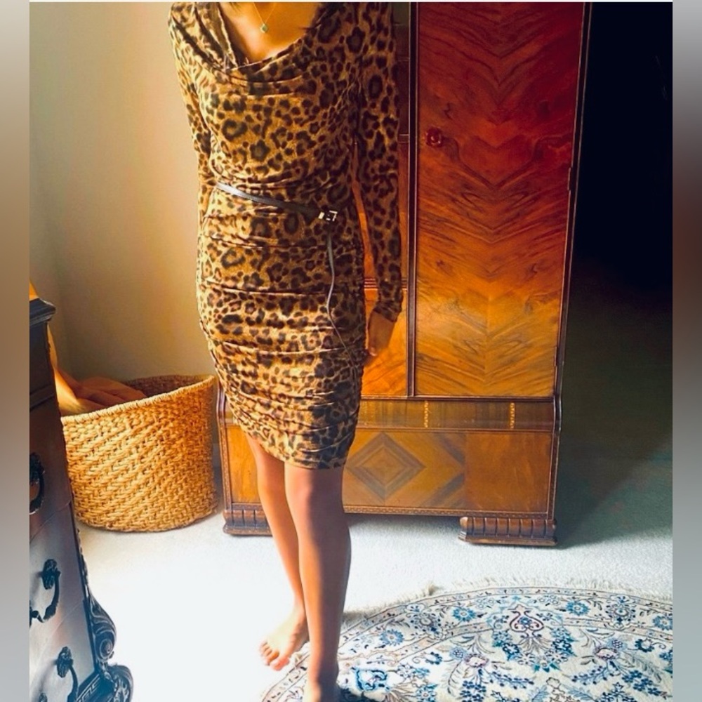 Sexy leopard dress